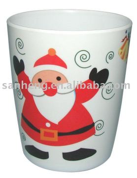 Round melamine travel cup