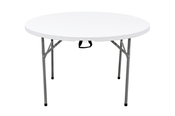 4FT Portable Round Folding Picnic In Half Table