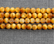 Natural 5A golden tiger eye stone loose beads Golden Tiger Eye semi-finished products wholesale Factory direct sales