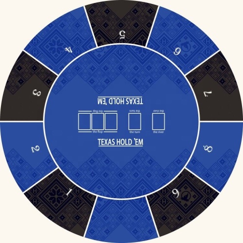丸いラバーバックテーブルポーカーギャンブルマット
