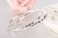 Jóias Lightweight 925 Sterling Silver Hoop Brinco