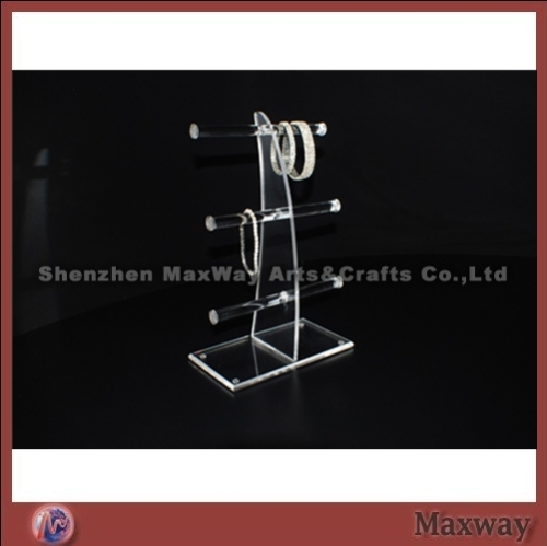 Clear Elegent Stable Sail-liked Acrylic/Lucite Jewelry/Bracelet/Necklace Holder/Display Stand