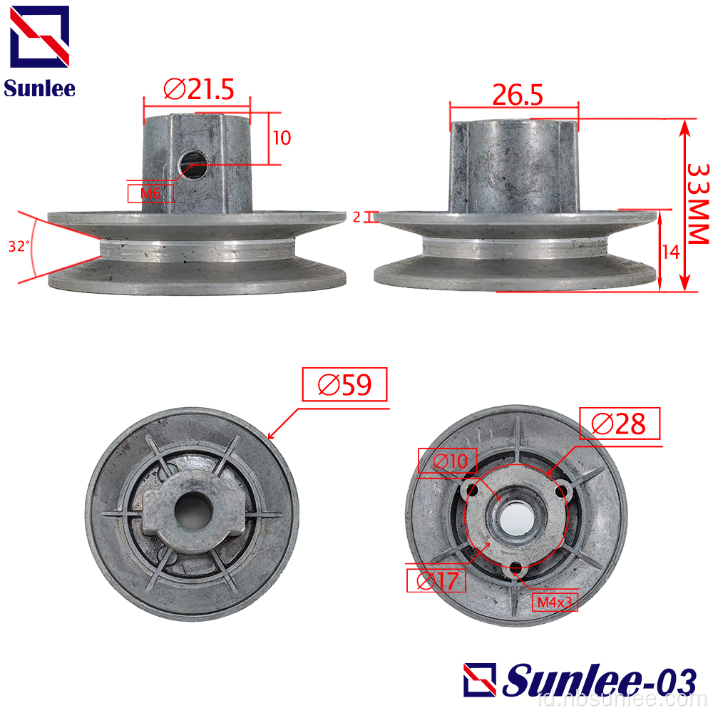 Mesin cuci Pulley D59mm