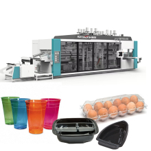 Multistation Disposable Plastic Cup Thermoforming Machine