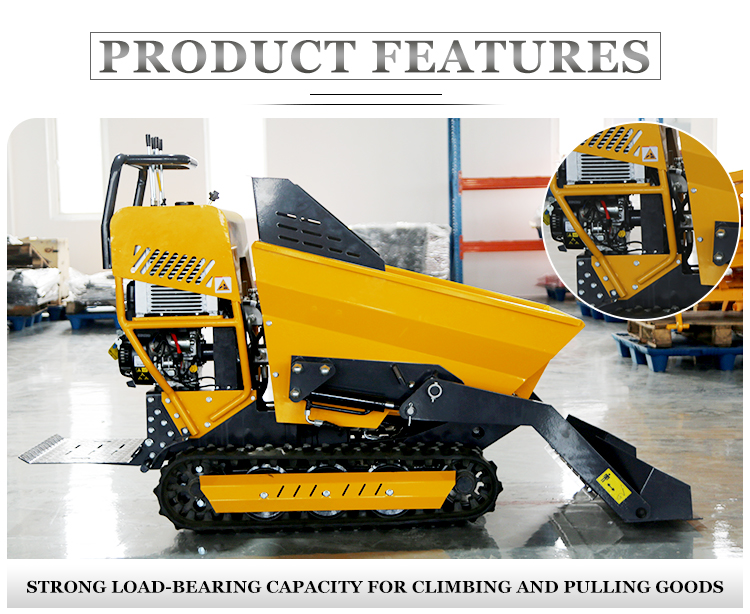 Self Loading Mini Dumper 500 Kg - Small Crawler Tracked Dumper ...