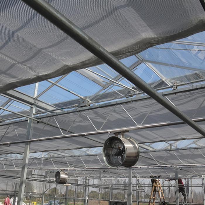 External and Internal Sun Shading for Greenhouse