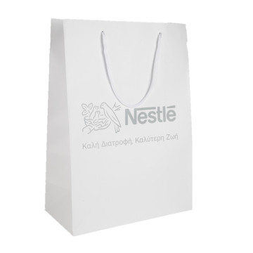 Custom Small Branded White Paper Carry Bags