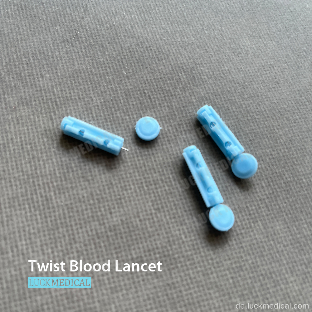 Lancet Blood Collection Disposable -Verwendung