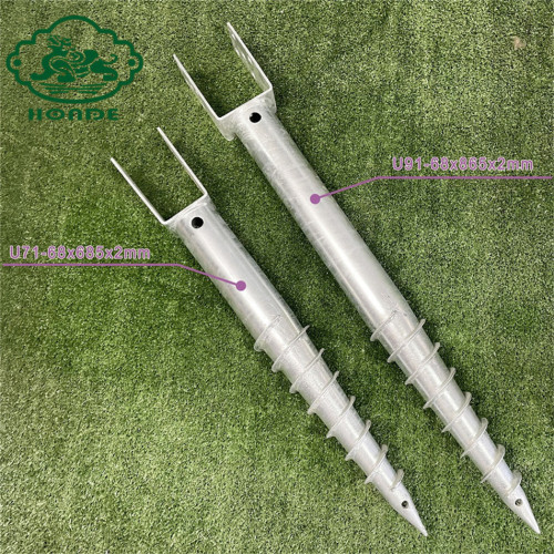 Hot Dipped Metal Galvanization Ground Screw Piles