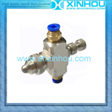 Stainless steel industrial air atomizing adjustable industrial water nozzle