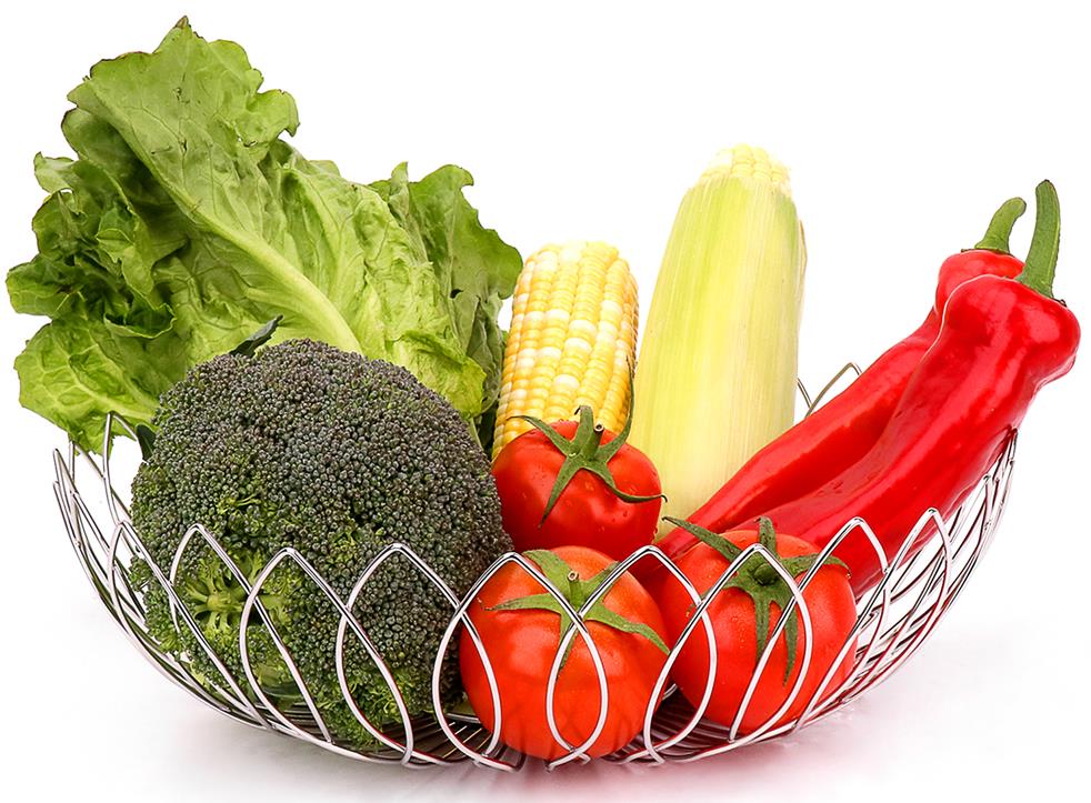 Stainless steel fruit and vegetable basket
