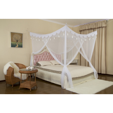 Square Box Mosquito Nets Foldable Double Bed Canopy