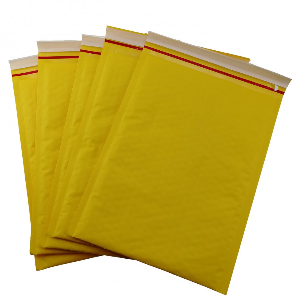 Yellow Kraft Bubble Envelope With Red Easy Tear Line Jpg