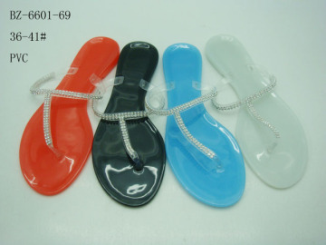 PVC ladies slipper wholesale plastic slipper PVC shoes