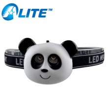 2 LED Panada Shape Children PVC MINI Animal Headlamp For Gift