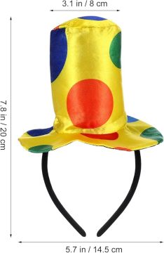 Clown Top Hat Headband Carnival Funny Performance Props