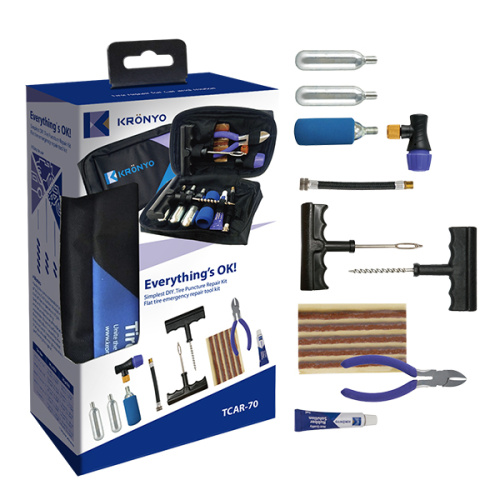car tire repair kit with mini co2 cylinder