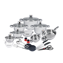 Stainless Steel Kitchenware Cooking Pot Set with Non-Stick Fry Pan
