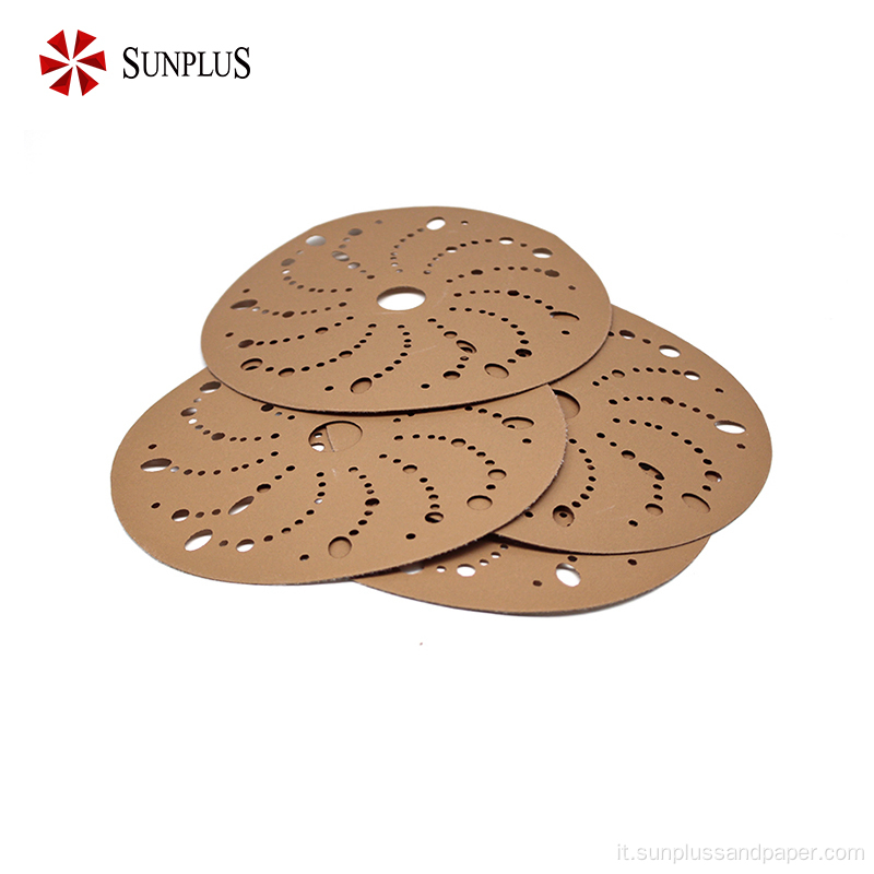 Sandpaper Multi-Holes Gold Sanding Paper Automotive