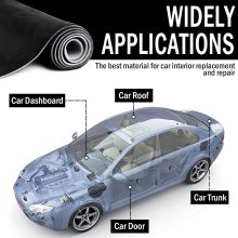 Suede Headliner Fabric with Foam Backing