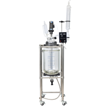 50L Cylindrical Glass Jacketed Laboratory Reactor - Touch Science Lab Apparatus