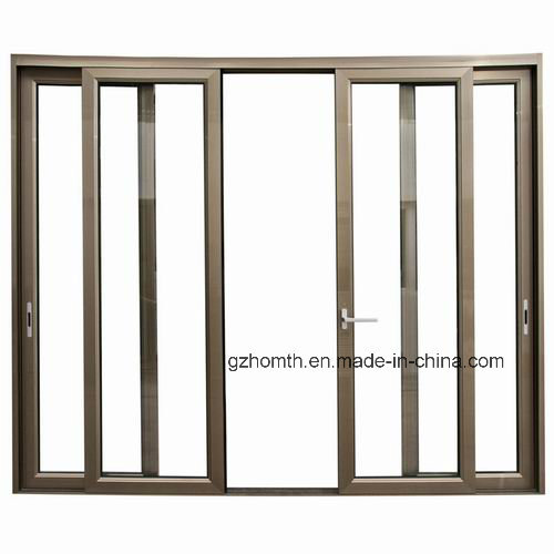 Hot Sale Champagne Color Aluminum Sliding Patio Door (133-SR)