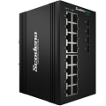 Commutateur de réseau industriel OEM Scodeno 16/24/28 ports 1G/10G