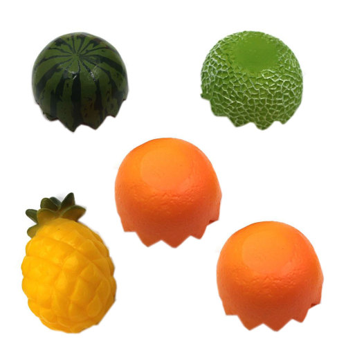 Nouveau Beau Fruit Artisanat Résine Flatback Cabochons Doux Pastèque Ananas Orange Maison De Poupée Alimentaire Slime Charmes Fée Jardin Décor