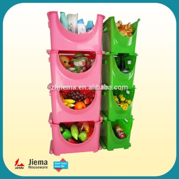 Stackable kitchen basket pp fruit storage baskets
