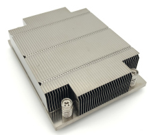 AMD Passive Fanless Desktop Computer CPU Radiator - Copper Bottom, 2 Heat Pipes, 1U Server Cooler