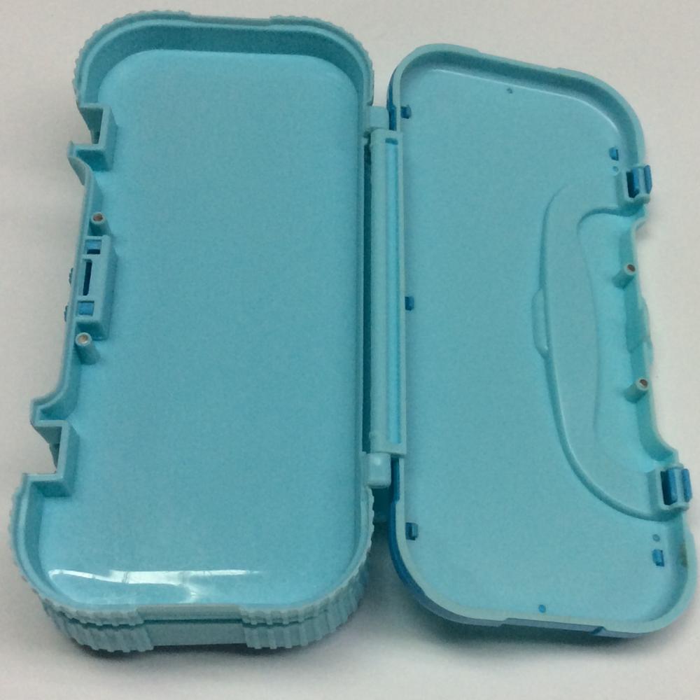 Plastic children three-layer portable pencil box