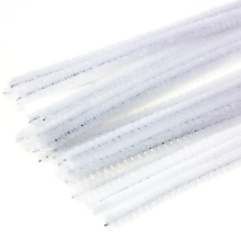 DIY Pipe Cleaners chenille stem chritmas decoration white assorted