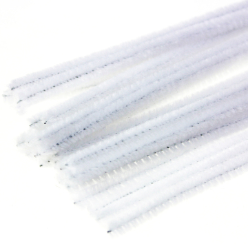 DIY Pipe Cleaners chenille stem chritmas decoration white assorted