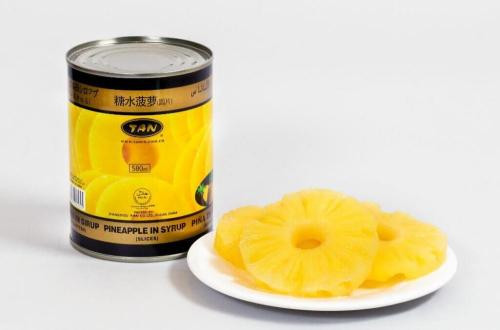 canned pineapple slices in syrup