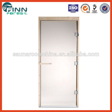 Sauna accessories for sauna room use 1860*760/670m with aluminium and tempered colourless and dark brown steam sauna glass doors