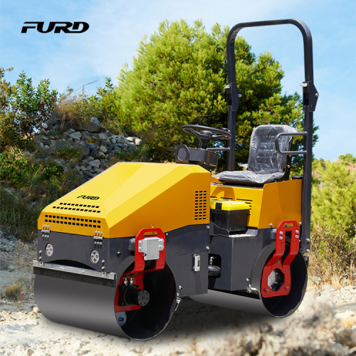 Factory Sell 1Ton Vibratory Road Roller Machine Preço
