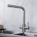 304 Stainless-Steel 2 Handles Household Kitchen Sink Faucet