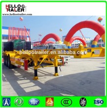 flatbed semi trailer skeleton container carrier trailer