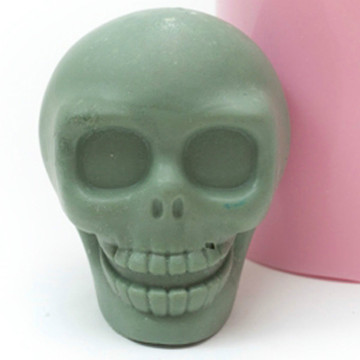 fundant silicone OEM skull candle mold