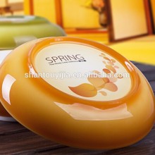 Bicolor plastic dinner plate