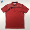 Polo imprimé rouge personnalisé de haute qualité