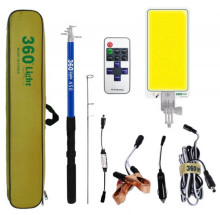 Hot Sale 4500LM Adjustable Camping LED Light with Telescopic Tent Rod