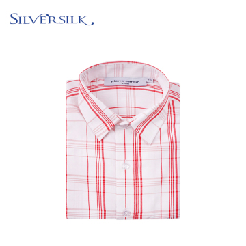 Lattice Full-sleeve Blouse Plaid Boys Button Down Shirts