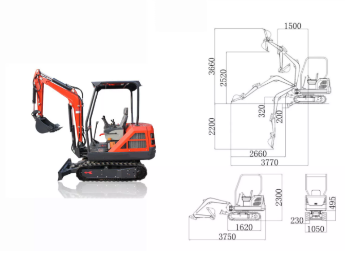 2 0 Ton Hydraulic Excavator