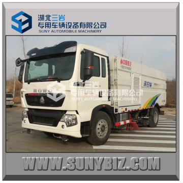 new conditon howo 4X2 6 wheelers street cleaning truck
