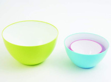 3PC Plastic Salad Bowl Set