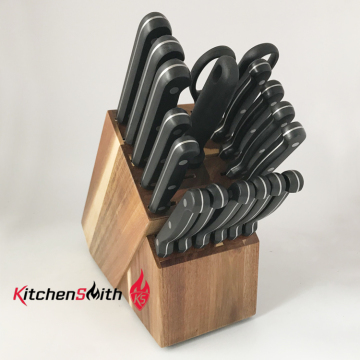 18pcs ABS Handle kitchen knife block set for promotion