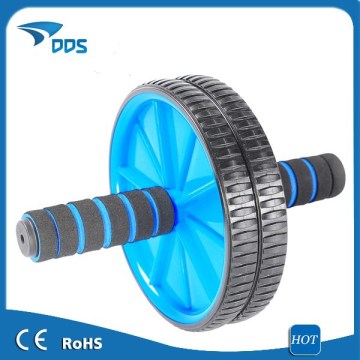 Dual Ab wheel for Abs/Abdominal roller workout exercise fitness blue