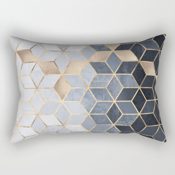 Funda de almohada de sofá de dormitorio de geometría pura fresca y contraída