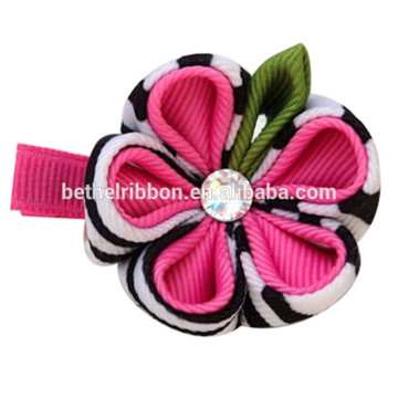 Modern OEM glitter hair ribbon sculpture clips